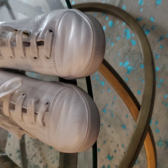 Kate Spade White and Black Dog Face Sneakers - Picture 6 of 6